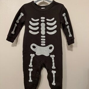 Carter's Black and White Skeleton Print Bodysuit